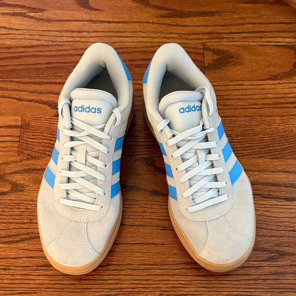 Adidas Women’s platform Gray and Blue Sneakers